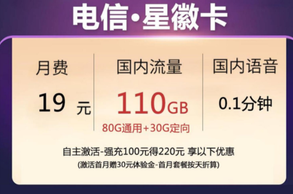 你想好換一張什么樣的手機(jī)卡了嗎？隆重推出【電信星徽卡、云雷卡】低月租大流量放心用上網(wǎng)卡