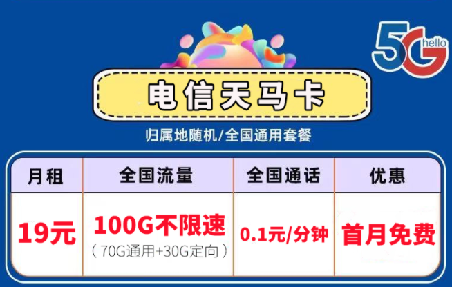 流量卡套餐中的激活和首沖分別是？電信流量卡套餐推薦5G通用19元100G不限速