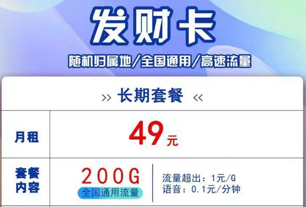聯(lián)通線上流量卡有長(zhǎng)期套餐嗎？聯(lián)通發(fā)財(cái)卡、吉祥卡、銀兔卡9元月租卡|純通用流量