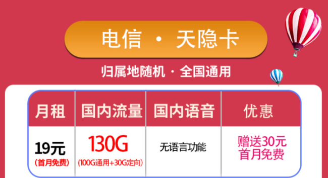 優(yōu)惠好卡傾情放送！純流量卡電信天隱卡+3個(gè)月0元用電信星?？?！包郵！