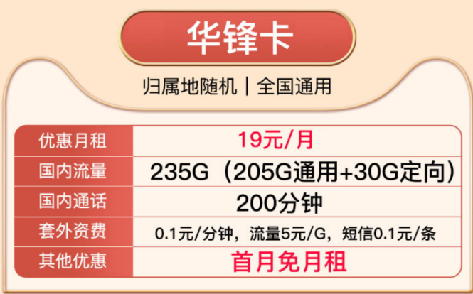 免費(fèi)領(lǐng)取流量卡啦！電信華鋒卡超多流量、免費(fèi)到家！