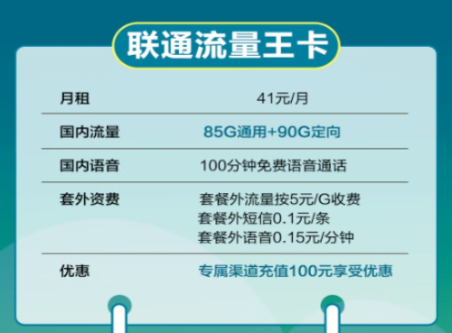 聯(lián)通大流量上網卡！超劃算超優(yōu)惠！流量+語音優(yōu)享套餐！